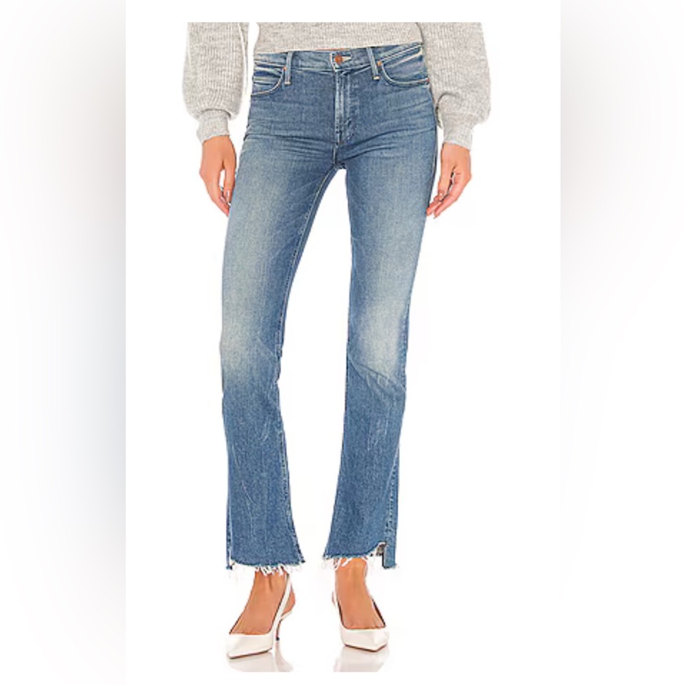 MOTHER Blue Boot Cut Jeans